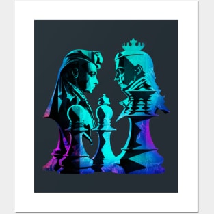 Chess Game Pieces Posters and Art